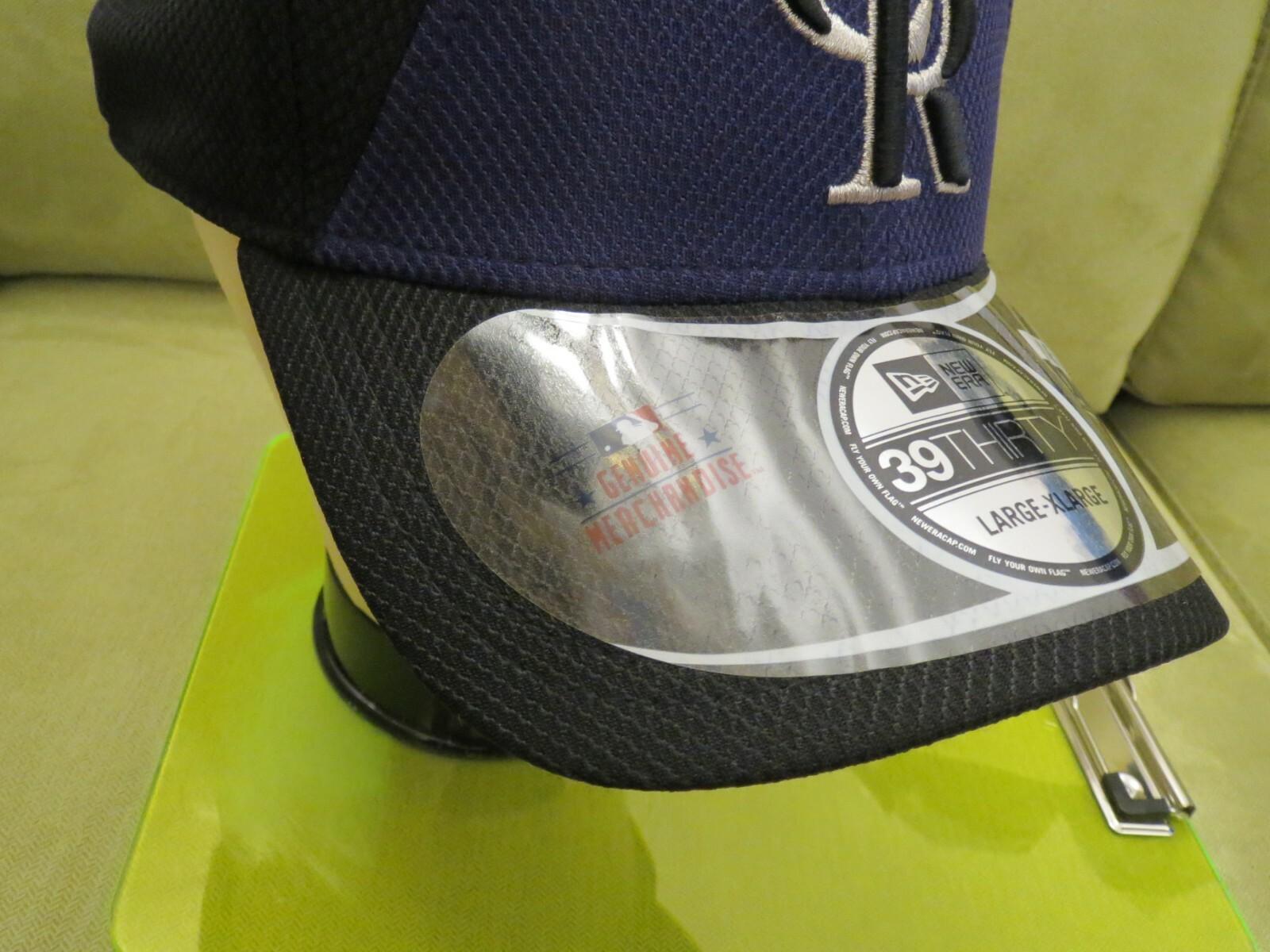 New Era Colo Rockies Black Purple Split ASG 2014 Flex Fit Hat, Size L/XL