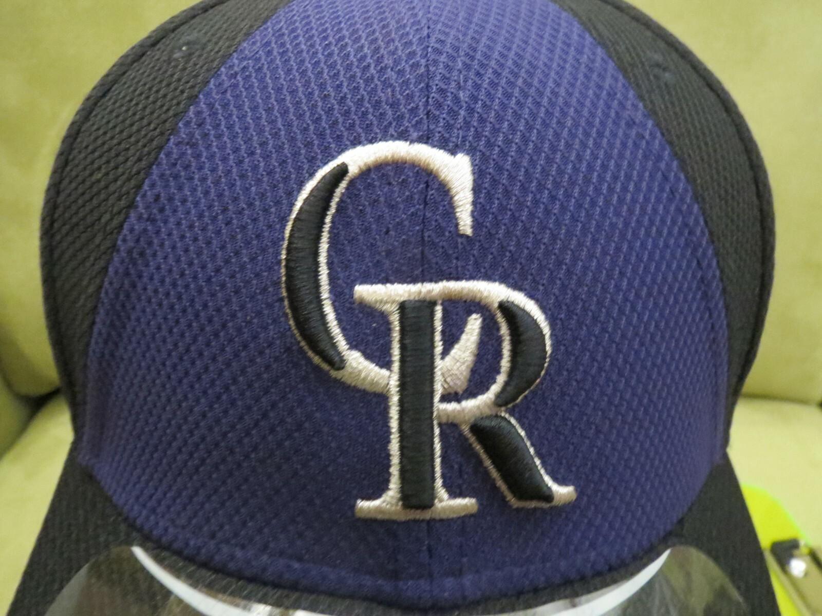 New Era Colo Rockies Black Purple Split ASG 2014 Flex Fit Hat, Size L/XL