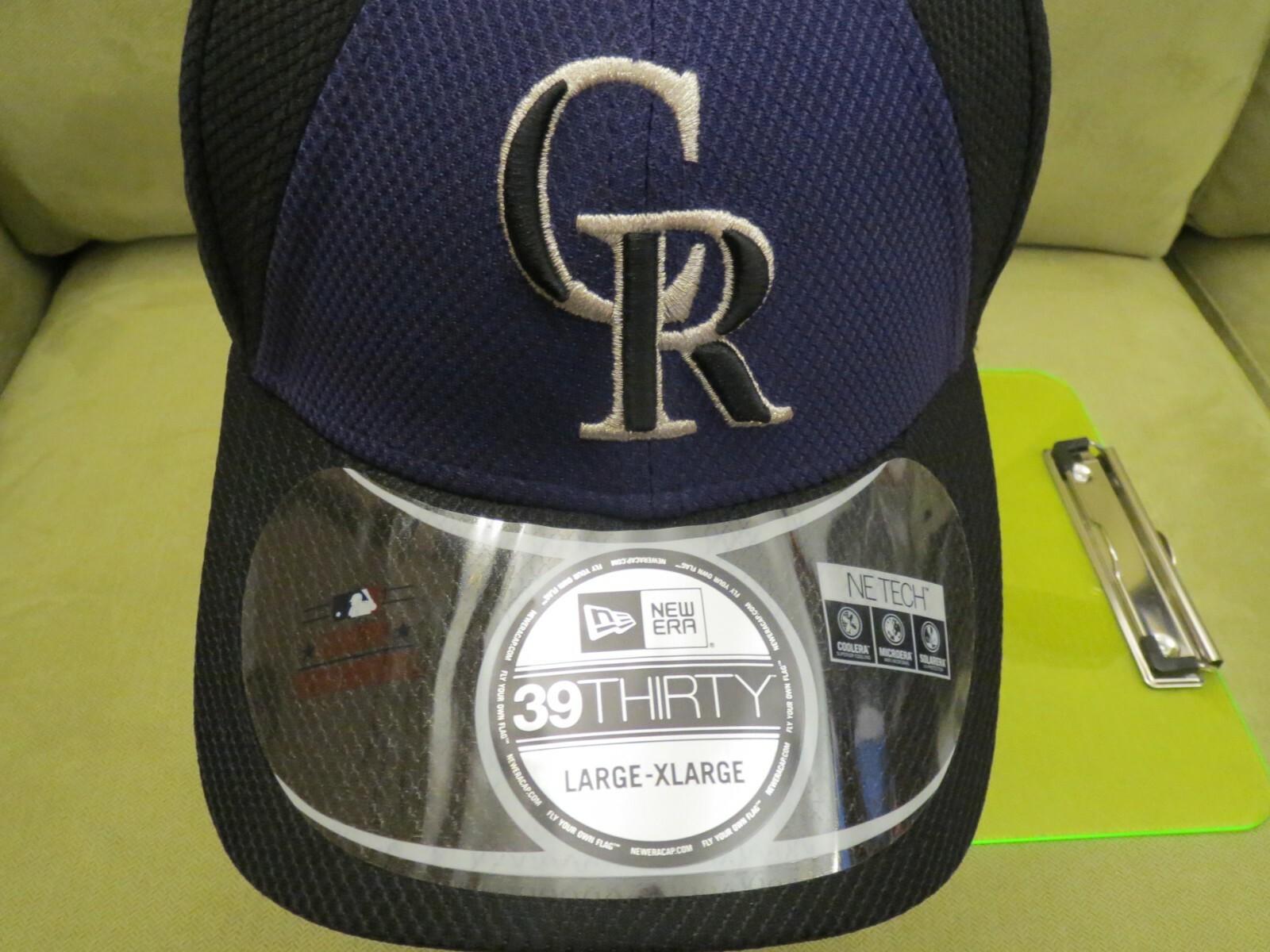 New Era Colo Rockies Black Purple Split ASG 2014 Flex Fit Hat, Size L/XL