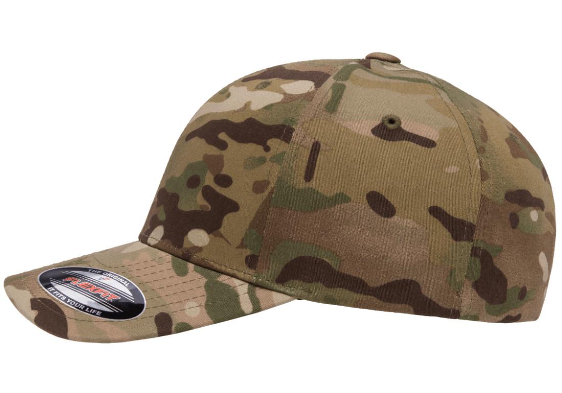 Flexfit 6277 Original Fitted Hat 6 Panel Baseball Cap Flexfit S/M L/XL XXL view 2