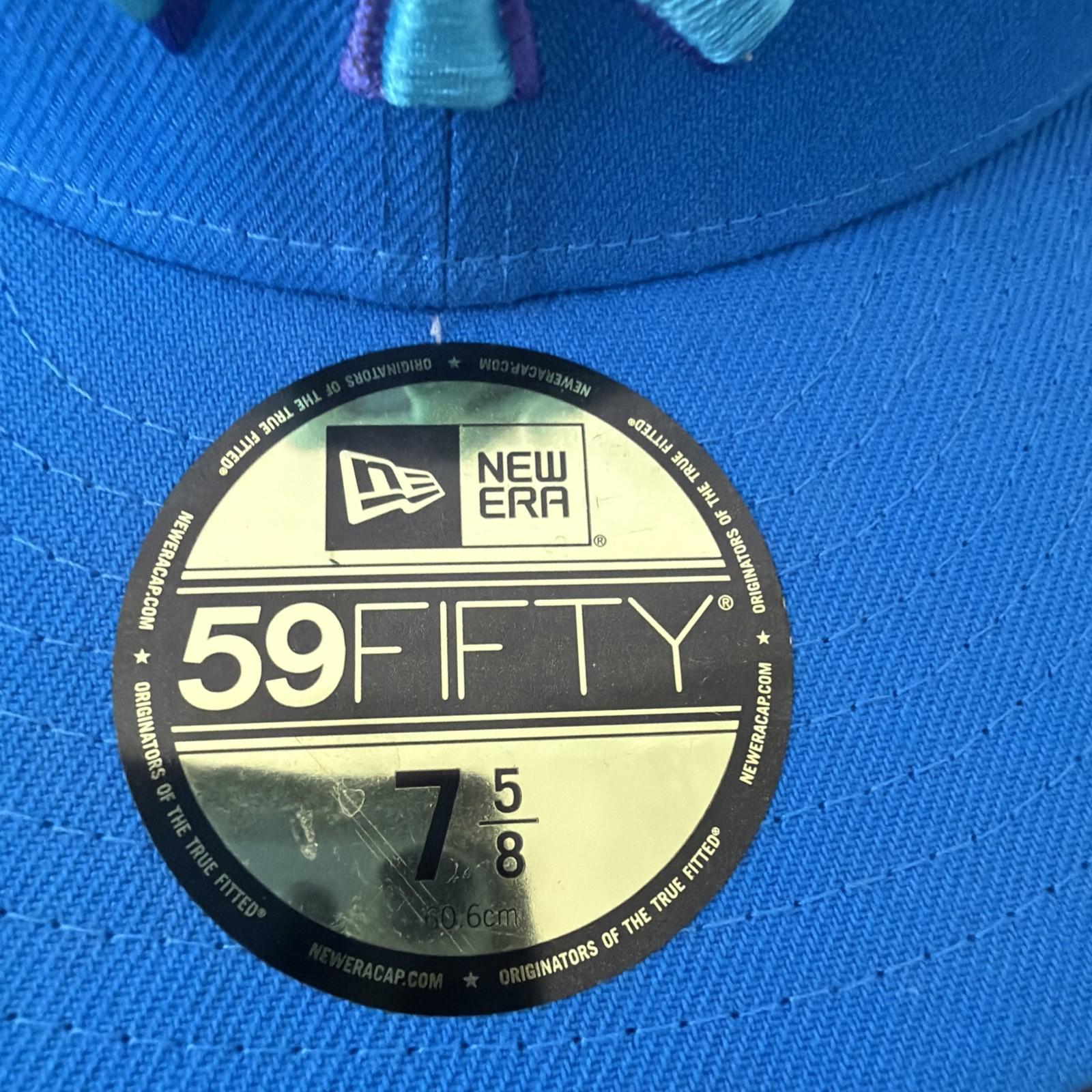 New York Yankees New Era 59FIFTY Fitted Sz 7 5/8 Solid Blue Blueout NWT view 4