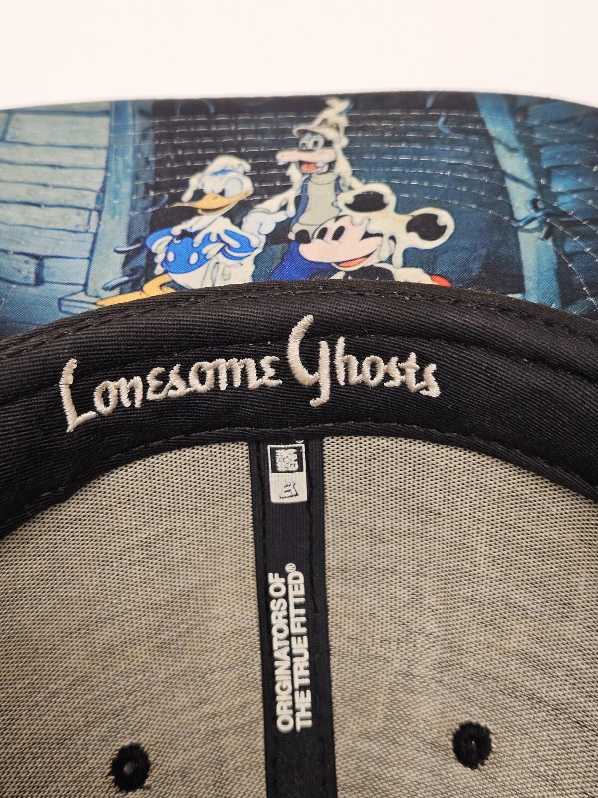 Mickey Mouse "LONESOME GHOSTS" RARE Black New Era 59Fifty Fitted Hat Size 7 5/8 view 17