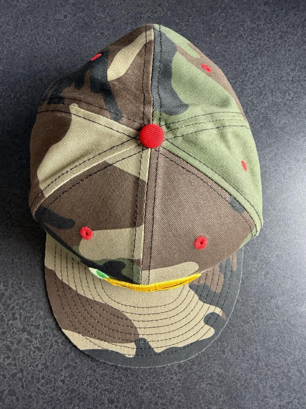 New Era 59Fifty Sz 8 Camo Hat Sour Lemon Embroidered Size XL Fitted 63.5cm view 3