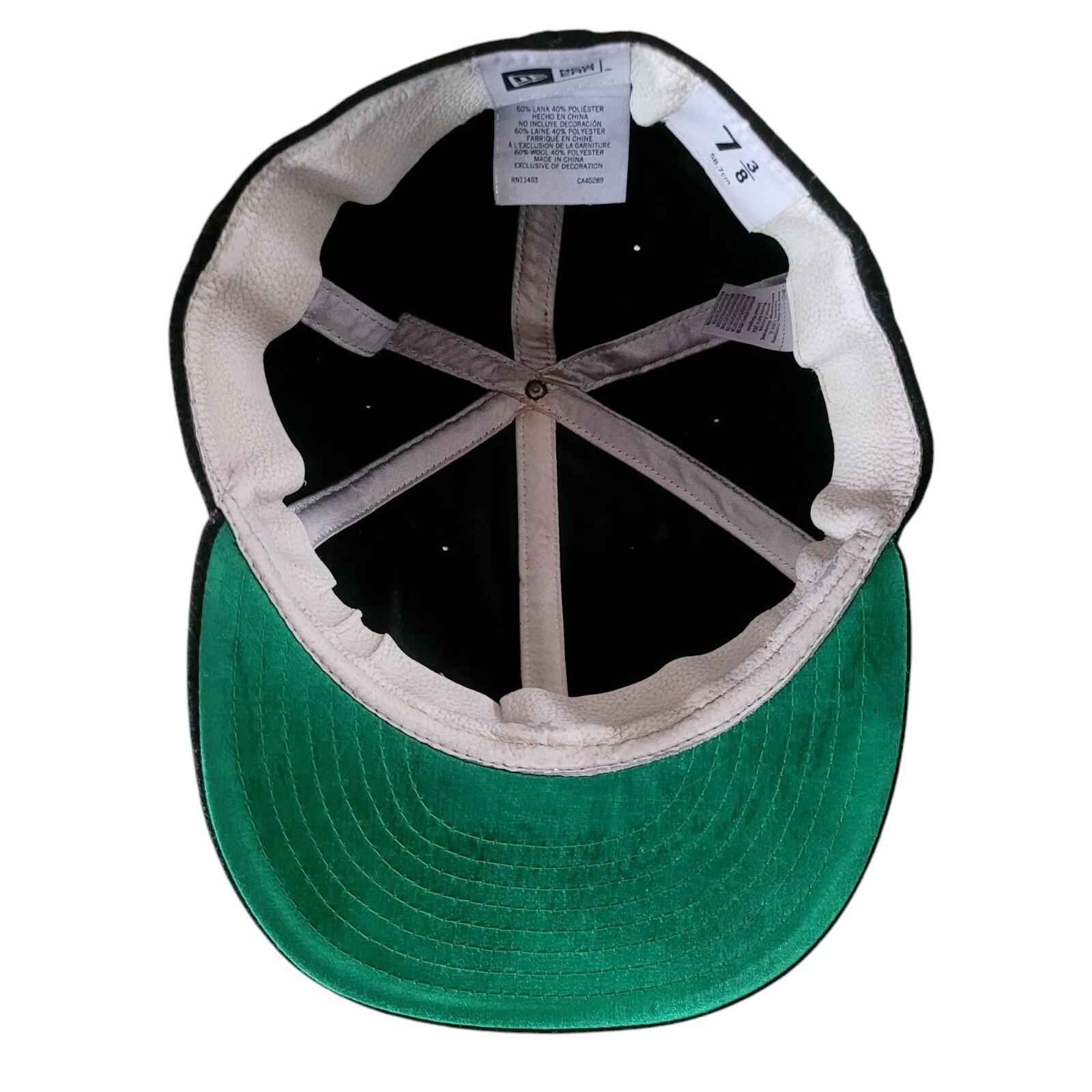 New Era 59FIFTY Black Wool Fitted Hat 7 3/8 view 4