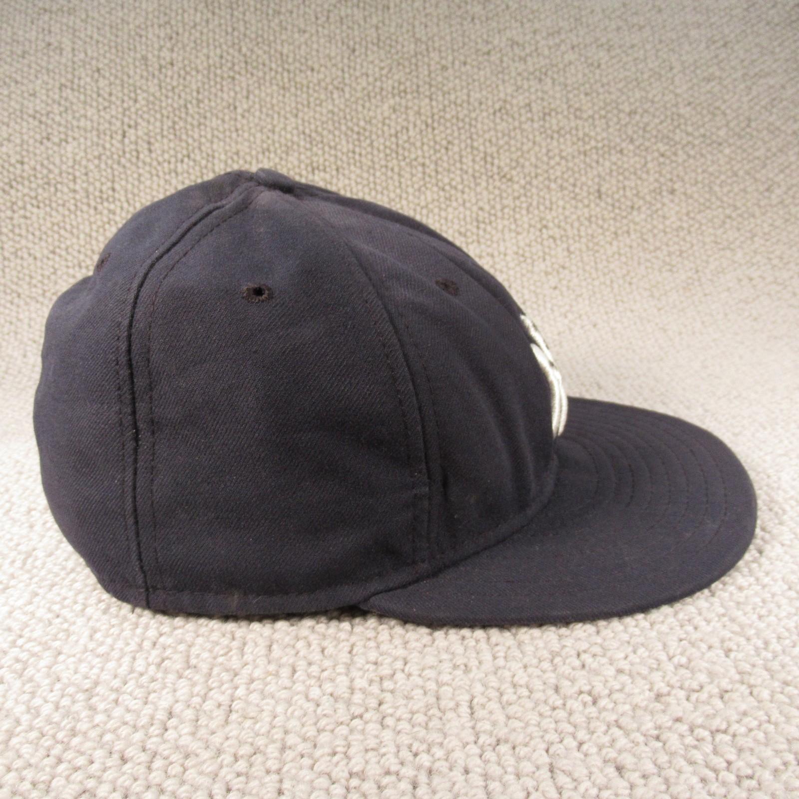 New York Yankees New Era 59FIFTY Fitted Hat Navy Blue Official MLB Size 7 3/8 view 5