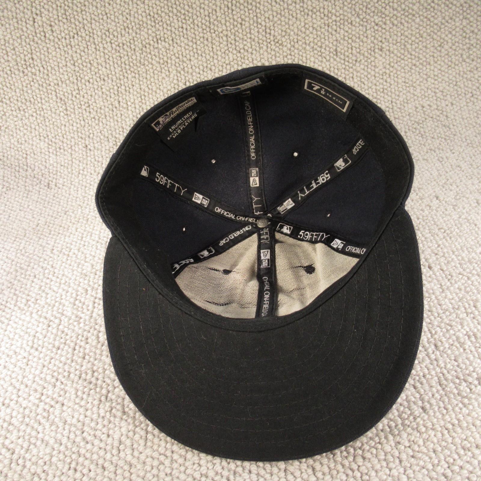 New York Yankees New Era 59FIFTY Fitted Hat Navy Blue Official MLB Size 7 1/8 view 10