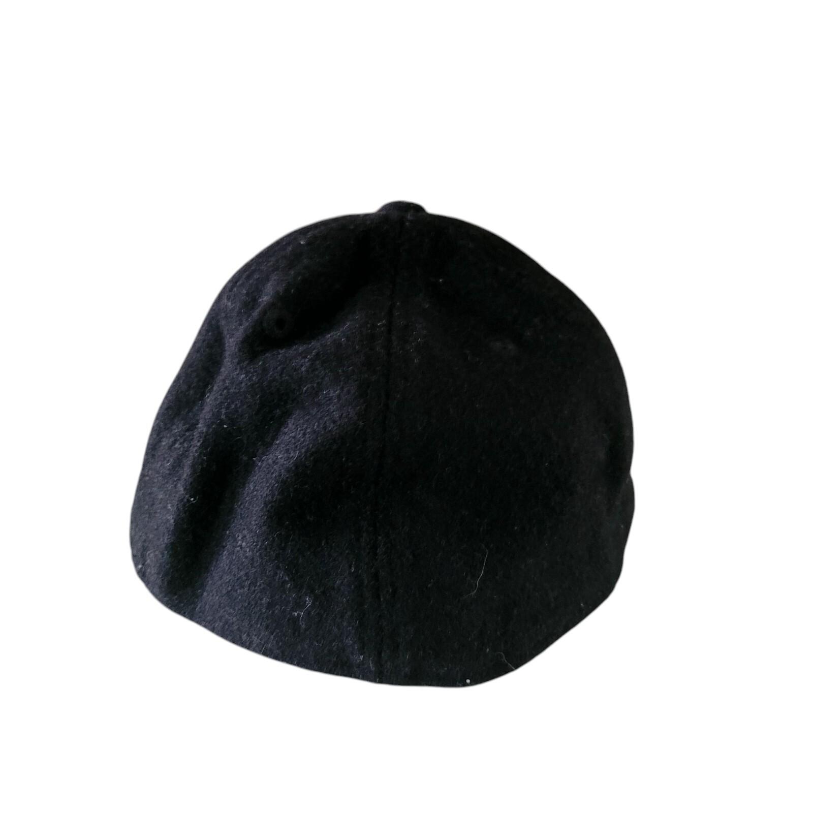 New Era 59FIFTY Black Wool Fitted Hat 7 3/8 view 3