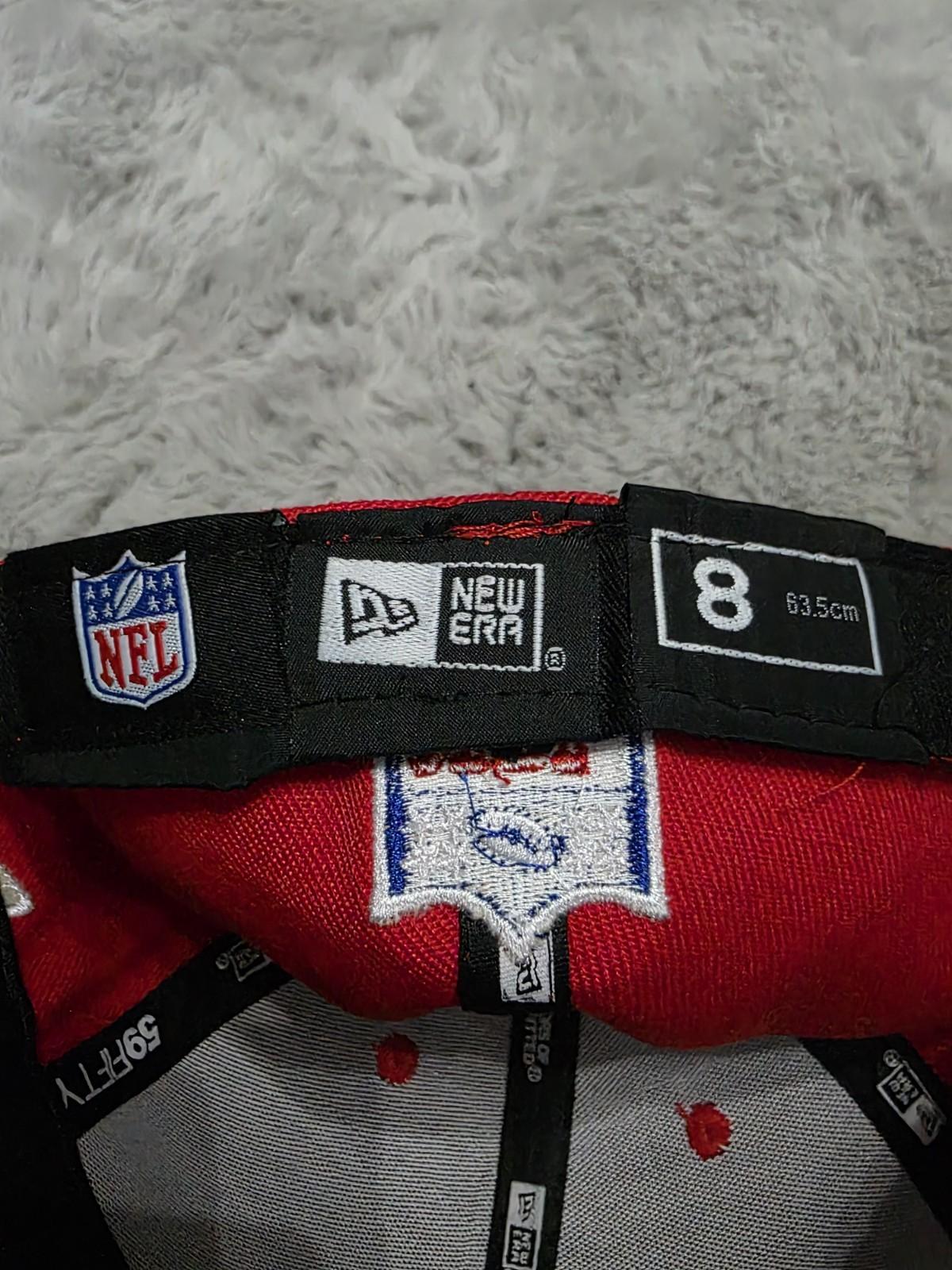 Arizona Cardinals New Era Red Team Basic 59FIFTY Fitted Hat Size XL 8