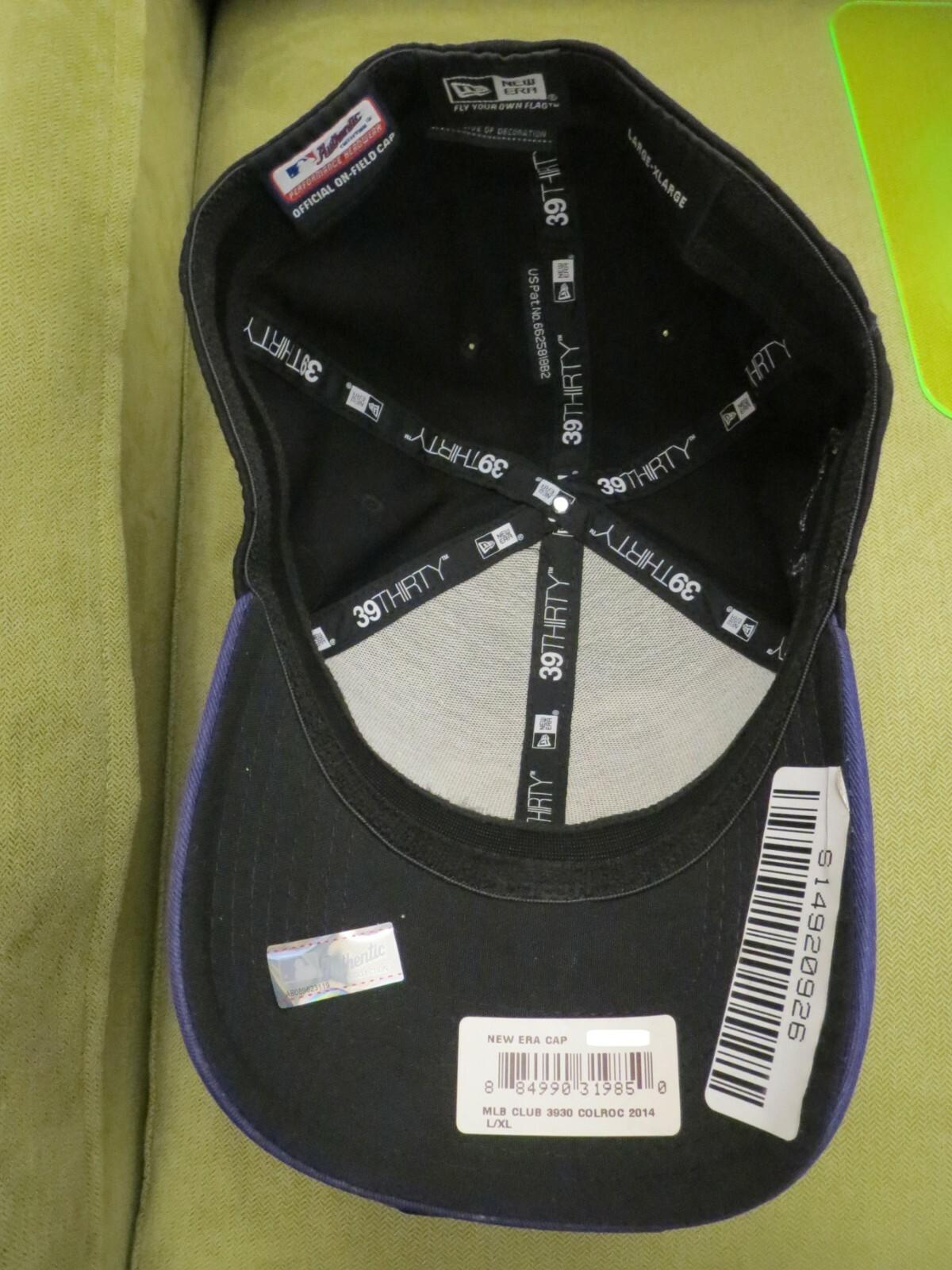 New Era Colo Rockies Official Clubhouse 2014 Flex Fit Hat, Large Logo, Size L/XL