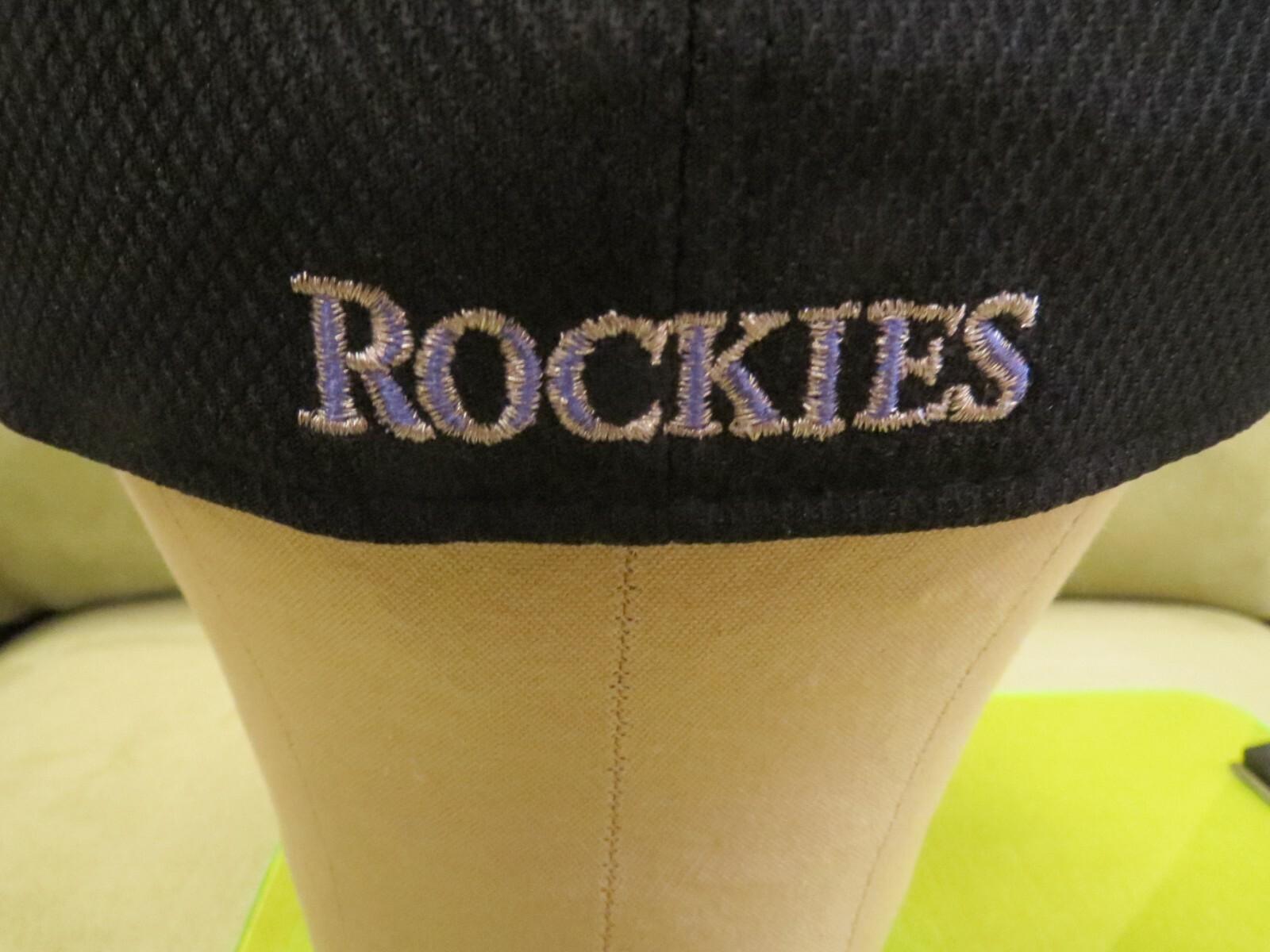 New Era Colo Rockies Black Purple Split ASG 2014 Flex Fit Hat, Size L/XL