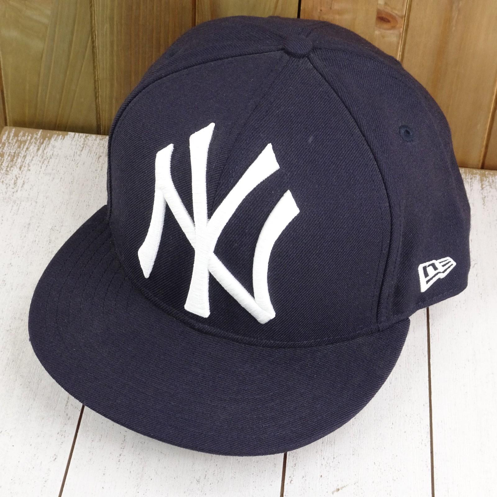 New Era 100% Wool New York NY Yankees Hat 59Fifty Grand Fitted Size 8 Hat Cap
