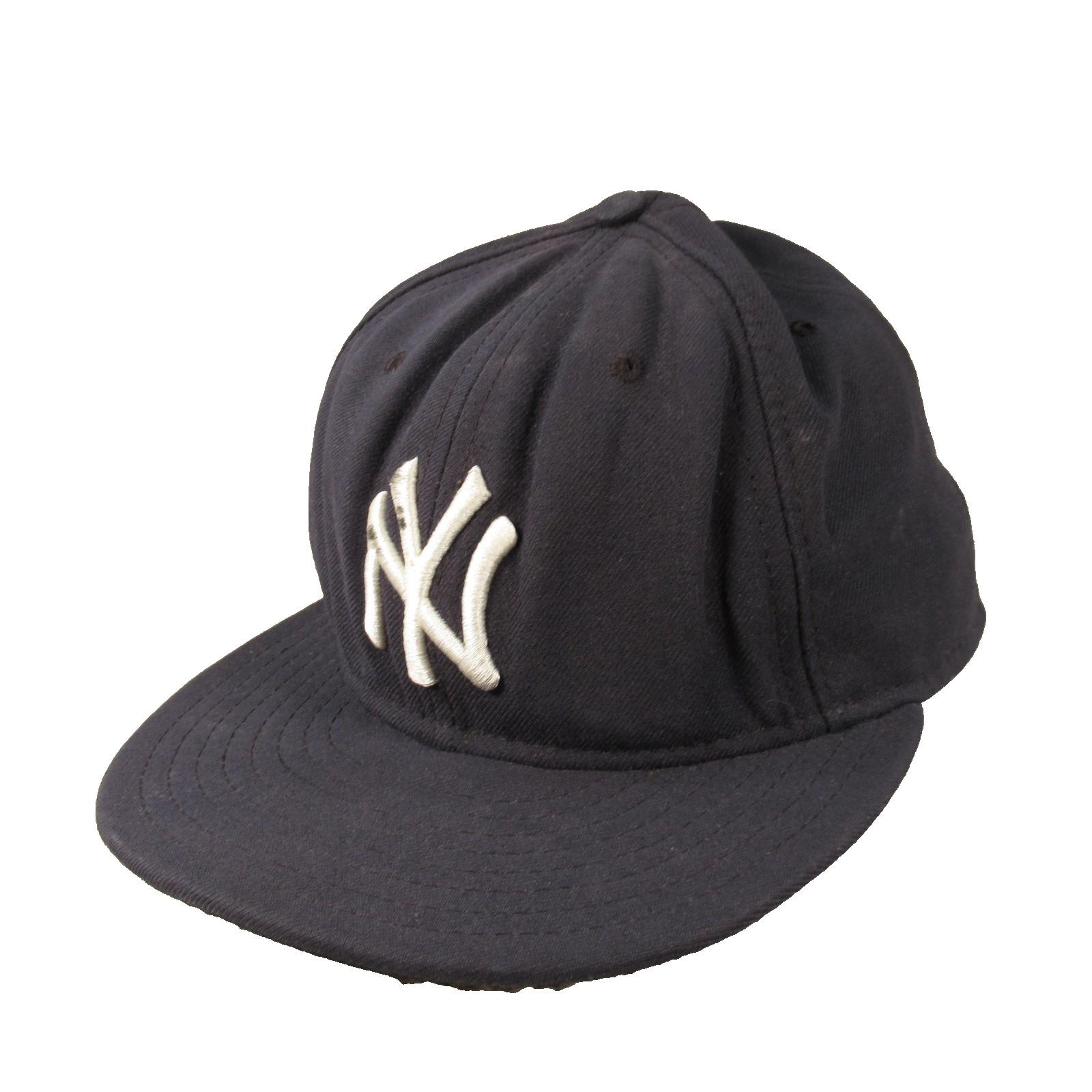 New York Yankees New Era 59FIFTY Fitted Hat Navy Blue Official MLB Size 7 3/8