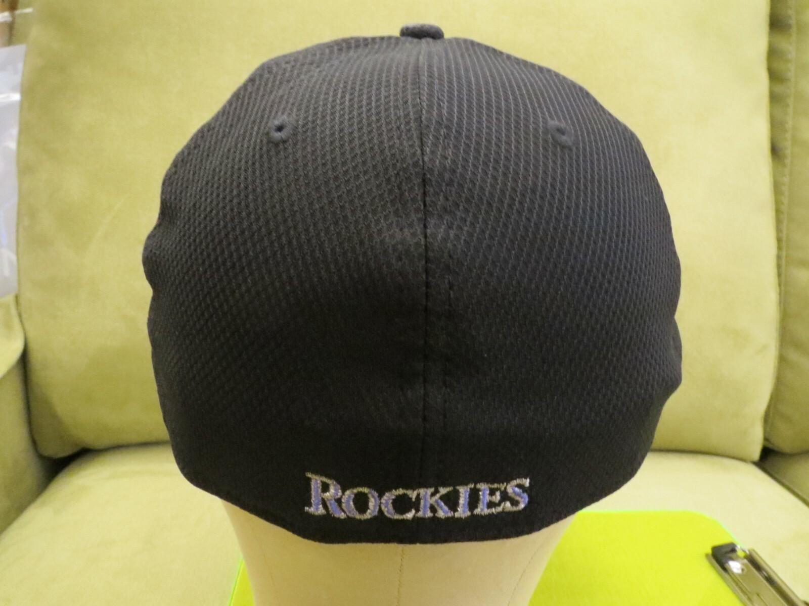 New Era Colo Rockies Black Purple Split ASG 2014 Flex Fit Hat, Size L/XL