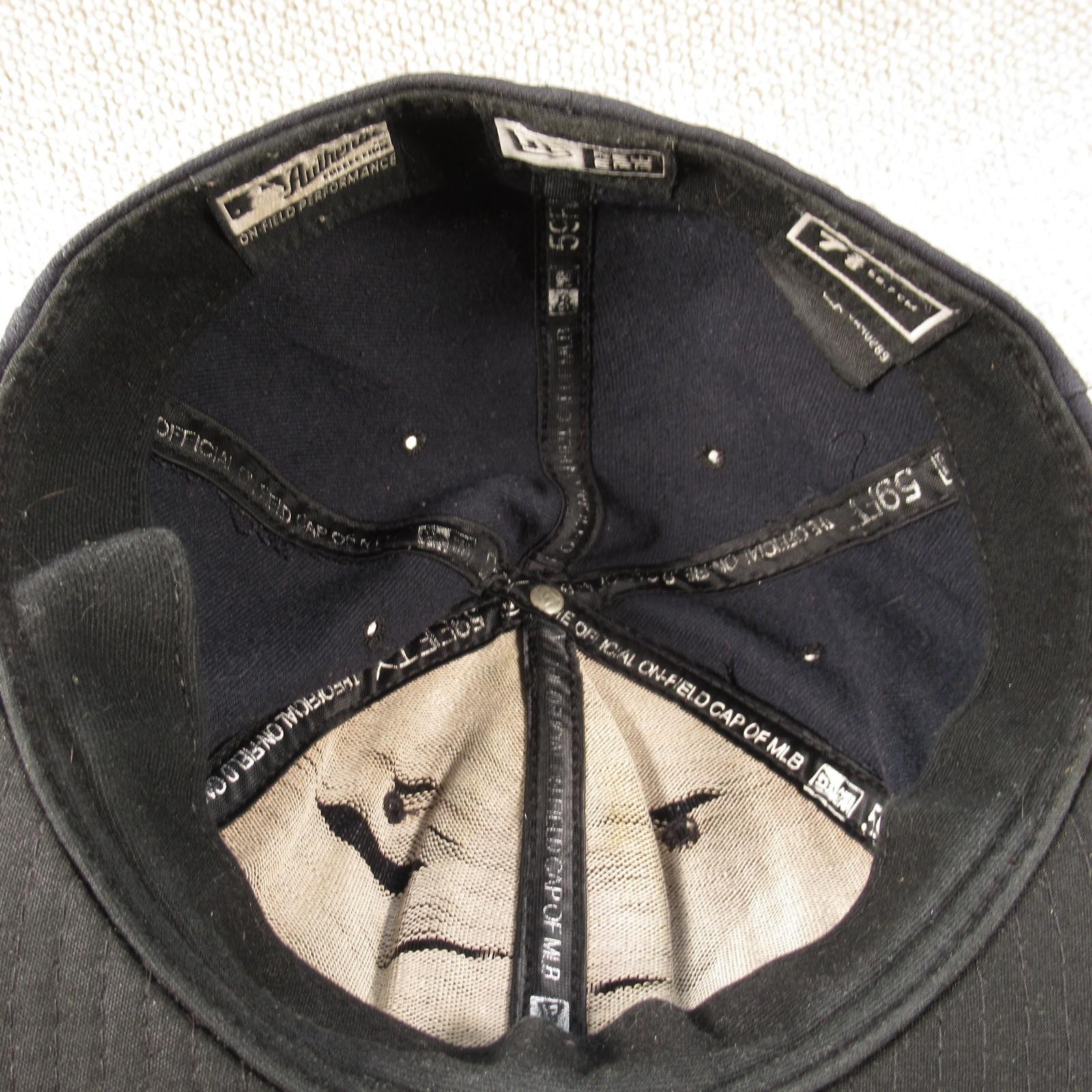 New York Yankees New Era 59FIFTY Fitted Hat Navy Blue Official MLB Size 7 3/8 view 10