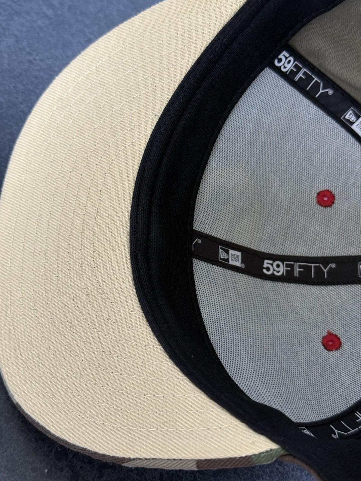 New Era 59Fifty Sz 8 Camo Hat Sour Lemon Embroidered Size XL Fitted 63.5cm view 8