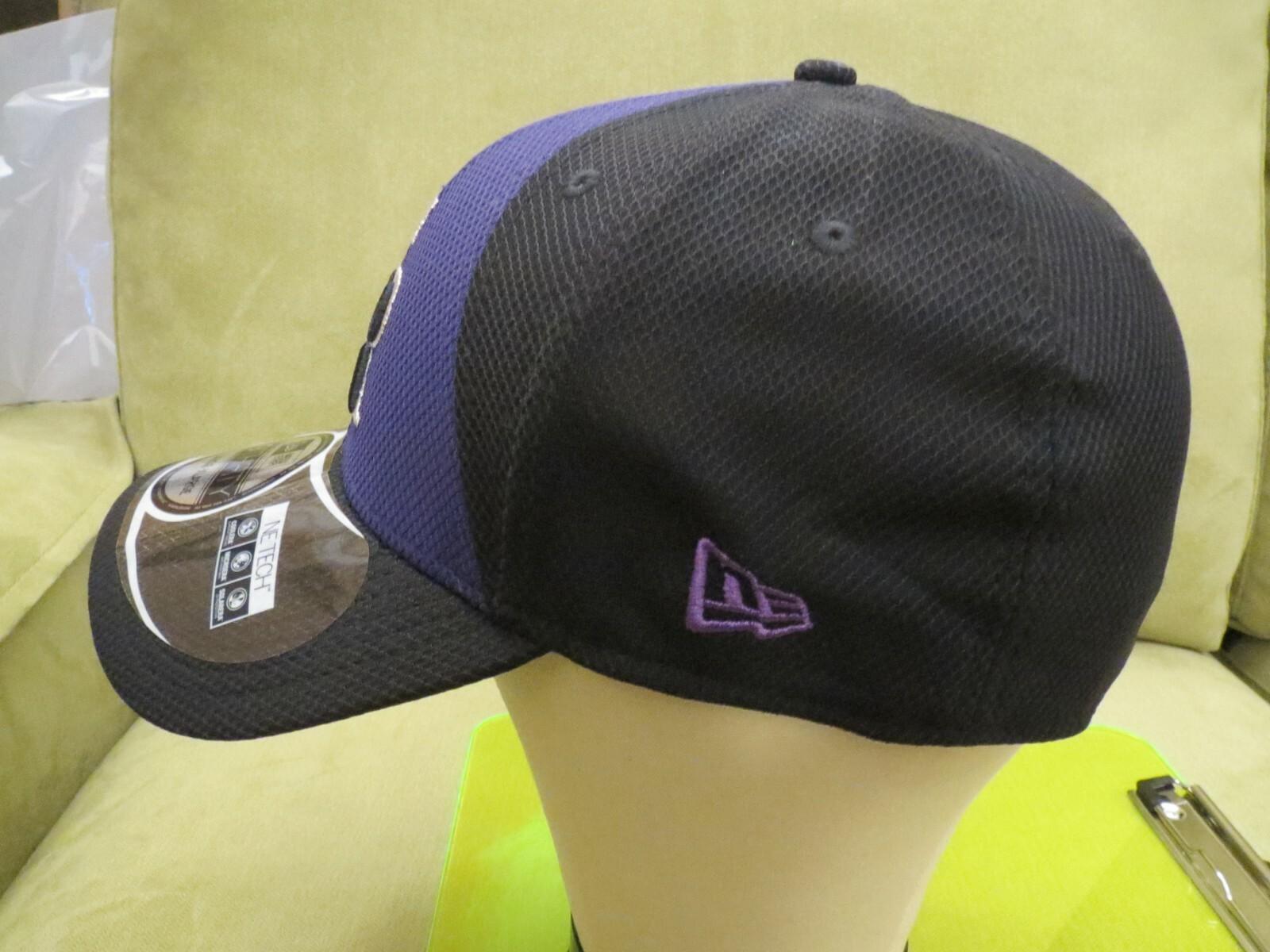 New Era Colo Rockies Black Purple Split ASG 2014 Flex Fit Hat, Size L/XL