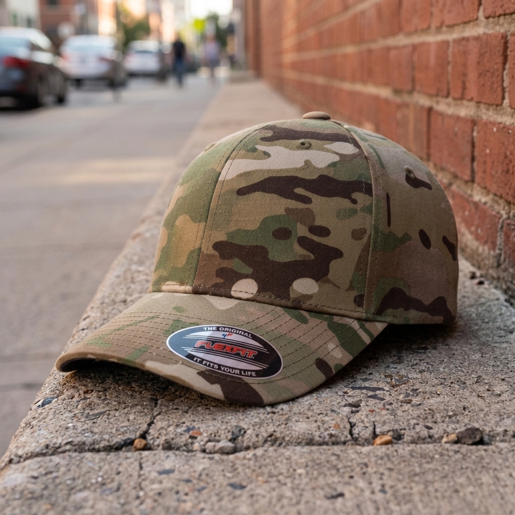 Flexfit 6277 Original Fitted Hat 6 Panel Baseball Cap Flexfit S/M L/XL XXL