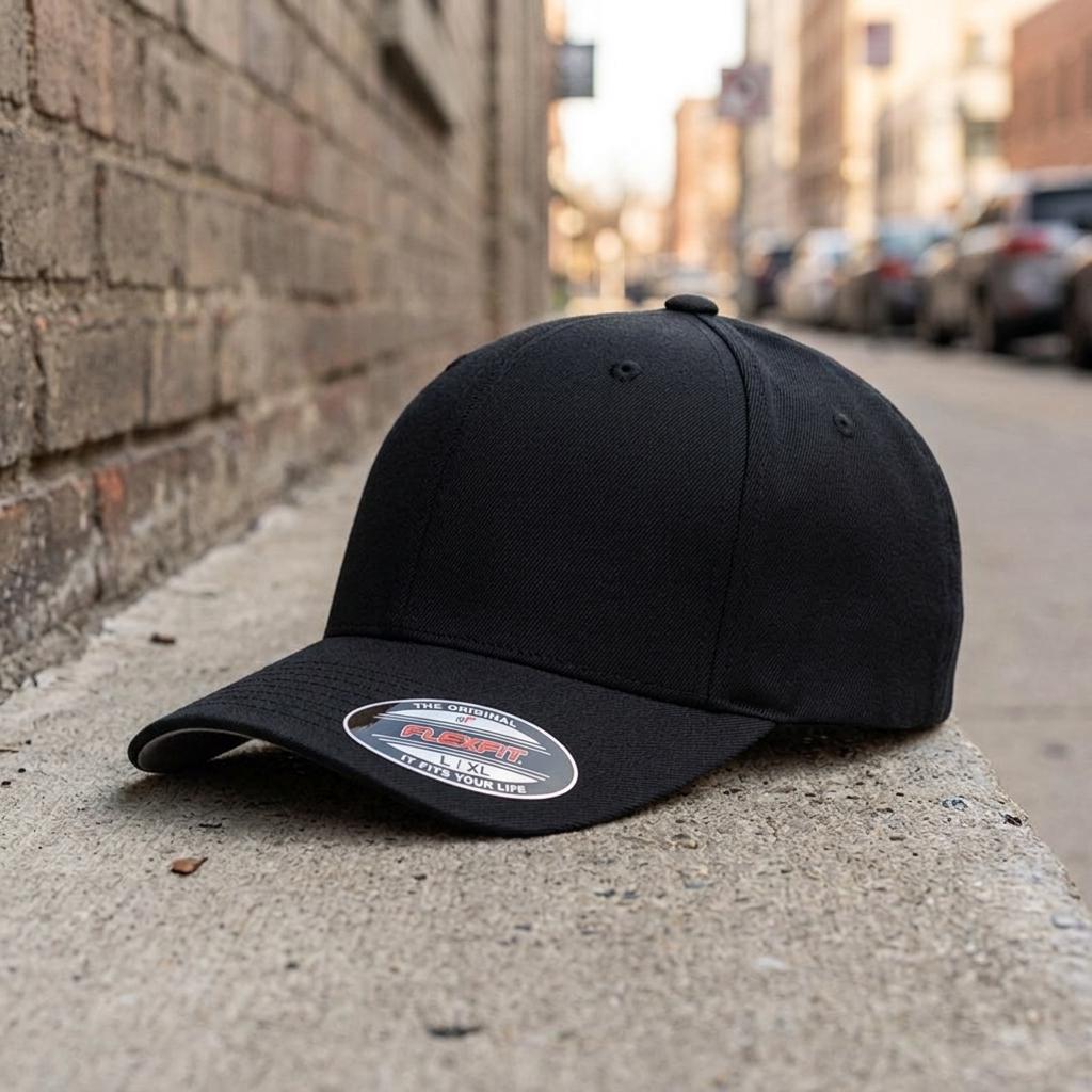FLEXFIT Classic ORIGINAL 6-Panel Fitted Baseball Cap HAT S/M L/XL XXL Wholesale!