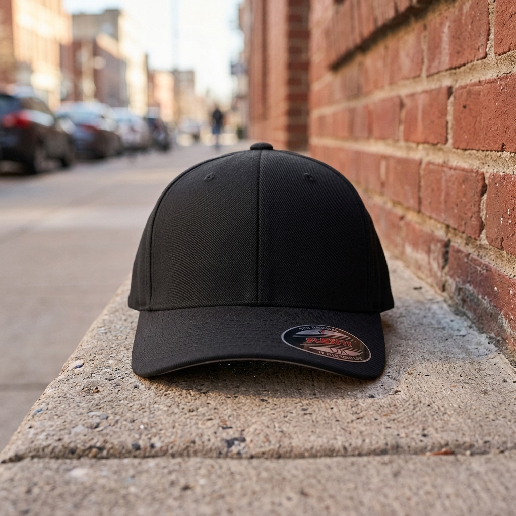 FLEXFIT Original Twill Fitted CLASSIC Hat Plain Blank 6-Panel Cap S/M L/XL XXL