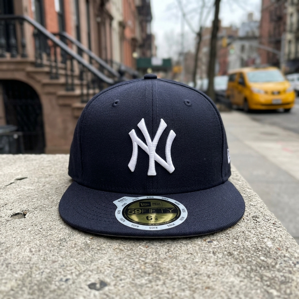 New York Yankees FRSH X Bad Bunny X MLB Navy 59FIFTY Fitted Hat Size 7 1/8