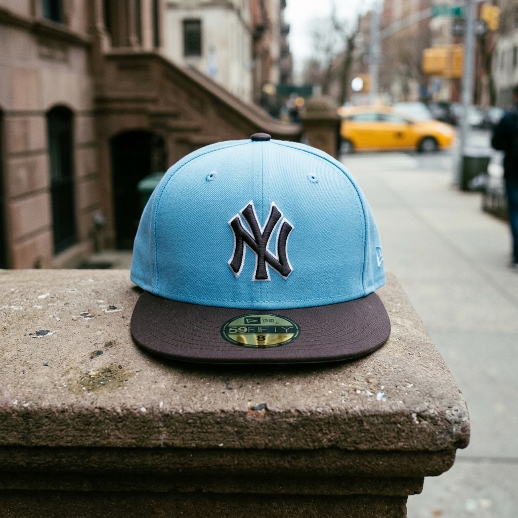 New Era 59FIFTY NY Yankees Red Fitted Hat Size 8