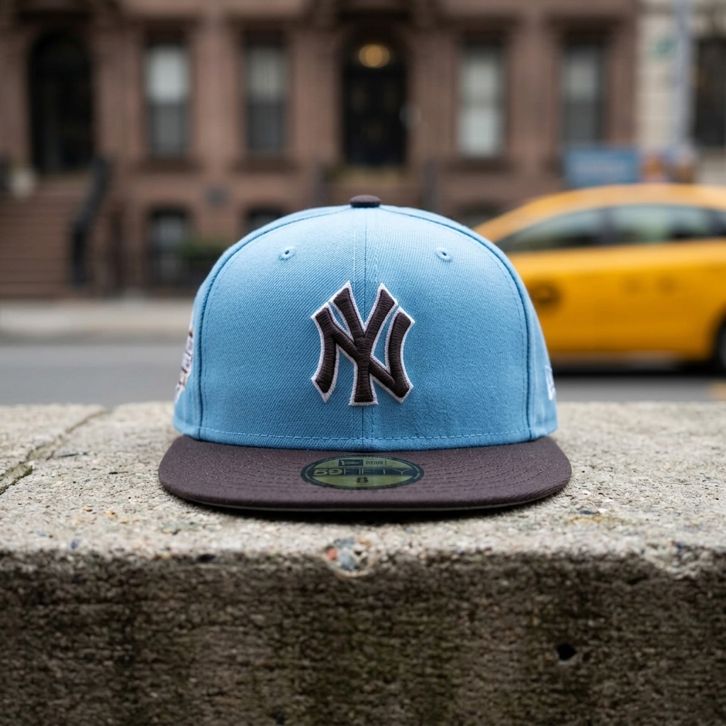 New Era 5950 Yankees World Series Wool Fitted Hat Cap Size 8